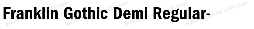 Franklin Gothic Demi Regular字体转换